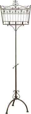 Biscottini-Leggio-da-terra-in-ferro-battuto-pieno-finitura-ruggine-anticata-L46xPR32xH139-cm