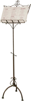 Biscottini-Leggio-da-terra-in-ferro-battuto-pieno-finitura-ruggine-anticata-L46xPR32xH139-cm