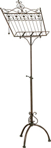 Biscottini-Leggio-da-terra-in-ferro-battuto-pieno-finitura-ruggine-anticata-L46xPR32xH139-cm