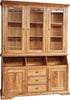 Biscottini-Libreria-Country-in-legno-massello-di-tiglio-finitura-naturale-L172xPR50xH226-cm.-Made-in-Italy