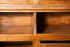Biscottini-Libreria-Country-in-legno-massello-di-tiglio-finitura-noce-L172xPR50xH226-cm.-Made-in-Italy