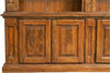 Biscottini-Libreria-Country-in-legno-massello-di-tiglio-finitura-noce-L230xPR47xH235-cm.-Made-in-Italy