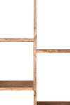 Biscottini-Libreria-in-legno-massello-di-tiglio-finitura-naturale-L121xPR36xH200-cm.-Made-in-Italy