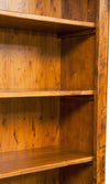 Biscottini-Libreria-in-legno-massello-di-tiglio-finitura-noce-L108xPR38xH211-cm.-Made-in-Italy