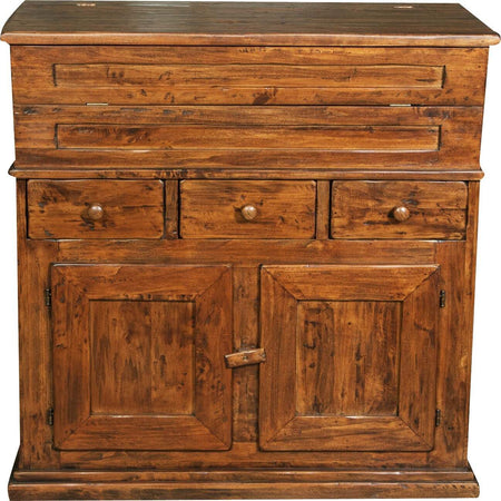 Biscottini-Madia-in-legno-massello-di-tiglio-finitura-noce-L100xPR55xH101-cm.-Made-in-Italy