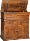 Biscottini-Madia-in-legno-massello-di-tiglio-finitura-noce-L100xPR55xH101-cm.-Made-in-Italy