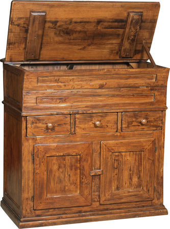 Biscottini-Madia-in-legno-massello-di-tiglio-finitura-noce-L100xPR55xH101-cm.-Made-in-Italy