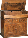 Biscottini-Madia-in-legno-massello-di-tiglio-finitura-noce-L100xPR55xH101-cm.-Made-in-Italy
