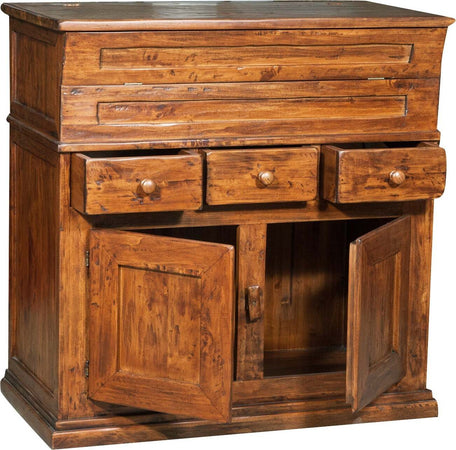 Biscottini-Madia-in-legno-massello-di-tiglio-finitura-noce-L100xPR55xH101-cm.-Made-in-Italy