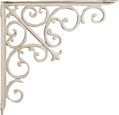 Biscottini-Mensola-a-muro-in-ghisa-L39xP5xH39-cm-finitura-bianca-anticata