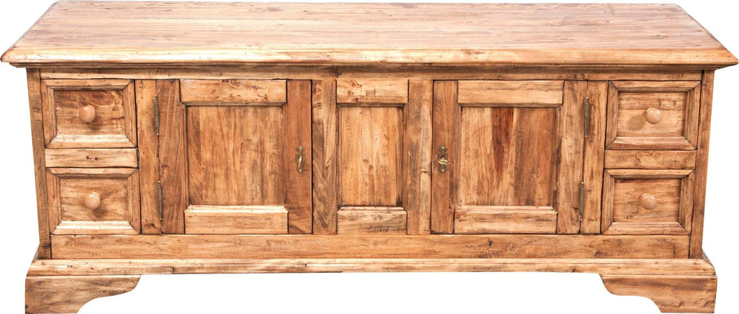 Biscottini-Mobile-porta-tv-Country-in-legno-massello-di-tiglio-finitura-naturale-Made-in-Italy