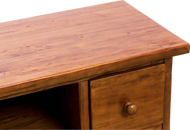 Biscottini-Mobile-porta-Tv-Country-in-legno-massello-di-tiglio-finitura-noce-L129xPR40xH60-cm.-Made-in-Italy
