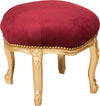 Biscottini-Panchetto-poggiapiedi-stile-francese-Luigi-XVI-in-legno-massello-di-faggio