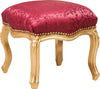 Biscottini-Panchetto-poggiapiedi-stile-francese-Luigi-XVI-in-legno-massello-di-faggio