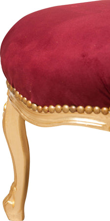 Biscottini-Panchetto-poggiapiedi-stile-francese-Luigi-XVI-in-legno-massello-di-faggio