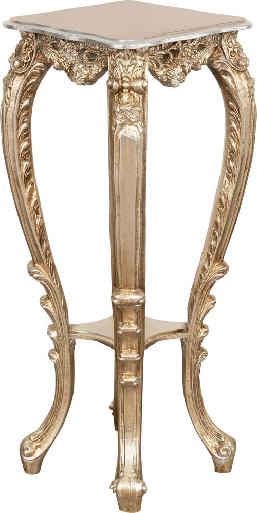 Biscottini-PANCHETTO-PORTAVASO-IN-FINITURA-FOGLIA-ARGENTO-ANTICATO-MADE-IN-ITALY