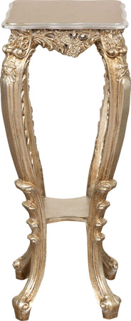 Biscottini-PANCHETTO-PORTAVASO-IN-FINITURA-FOGLIA-ARGENTO-ANTICATO-MADE-IN-ITALY