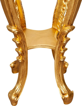 Biscottini-PANCHETTO-PORTAVASO-IN-FINITURA-FOGLIA-FOGLIA-ORO-ANTICATO-ANTICATO-MADE-IN-ITALY