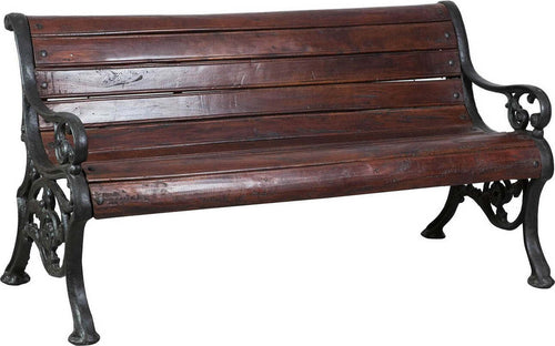 Biscottini-Panchina-in-legno-massiccio-e-ghisa-L145xPR65xH77-cm