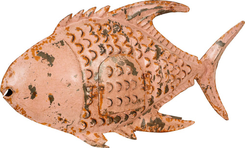 Biscottini-Pesce-porta-candela-in-ferro-dipinto-a-mano