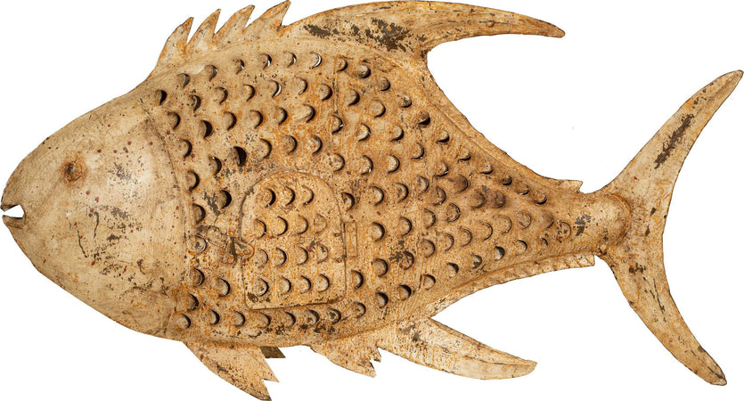 Biscottini-Pesce-porta-candela-in-ferro-dipinto-a-mano