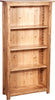 Biscottini-Piccola-libreria-Country-in-legno-massello-di-tiglio-finitura-naturale-L68xPR25xH130-cm.-Made-in-Italy