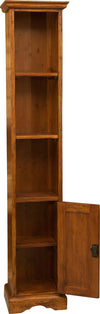 Biscottini-Piccola-libreria-in-legno-massello-di-tiglio-finitura-noce-L40xPR30xH196-cm.-Made-in-Italy