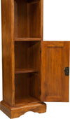 Biscottini-Piccola-libreria-in-legno-massello-di-tiglio-finitura-noce-L40xPR30xH196-cm.-Made-in-Italy
