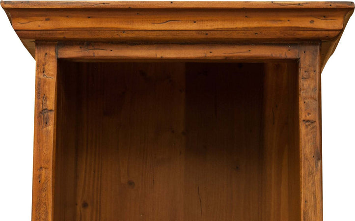 Biscottini-Piccola-libreria-in-legno-massello-di-tiglio-finitura-noce-L40xPR30xH196-cm.-Made-in-Italy