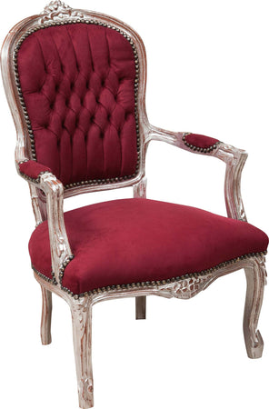 Biscottini-Poltrona-stile-francese-Luigi-XVI-in-legno-massello-di-faggio