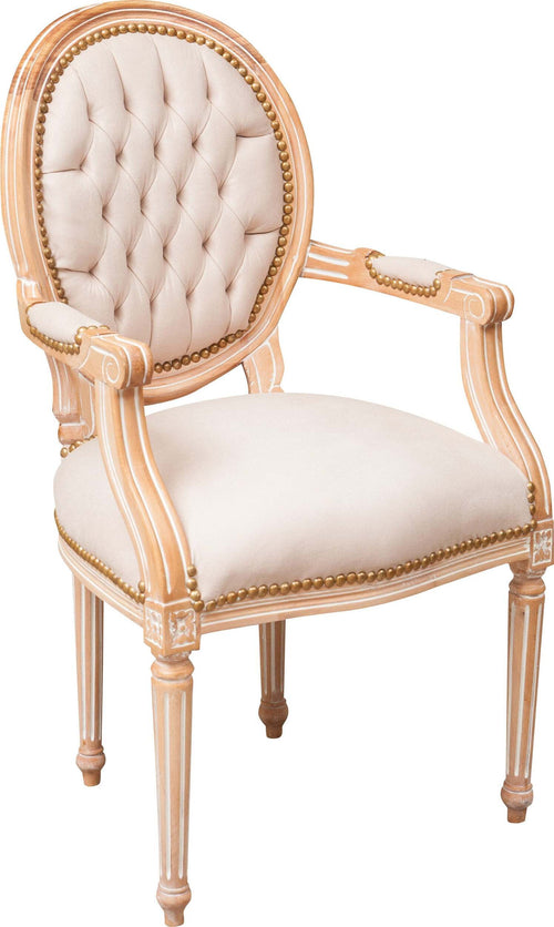 Biscottini-Poltrona-stile-francese-Luigi-XVI-in-legno-massello-di-faggio