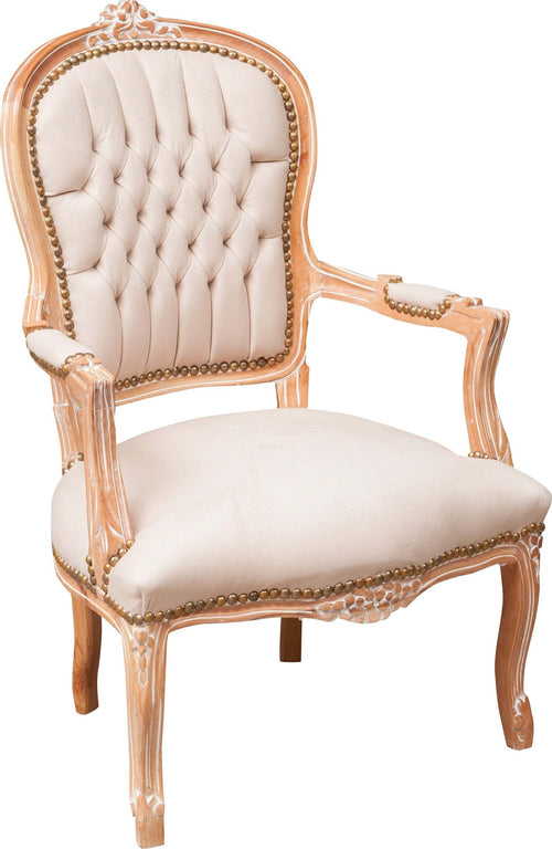 Biscottini-Poltrona-stile-francese-Luigi-XVI-in-legno-massello-di-faggio