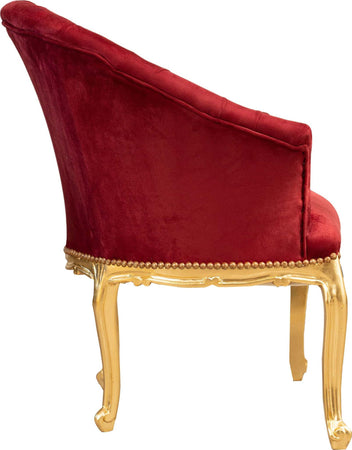 Biscottini-Poltrona-stile-francese-Luigi-XVI-in-legno-massello-di-faggio