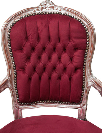 Biscottini-Poltrona-stile-francese-Luigi-XVI-in-legno-massello-di-faggio