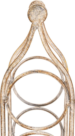 Biscottini-Porta-bottiglie-in-ferro-battuto-finitura-bianca-anticata