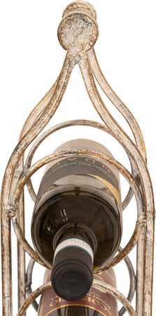 Biscottini-Porta-bottiglie-in-ferro-battuto-finitura-bianca-anticata