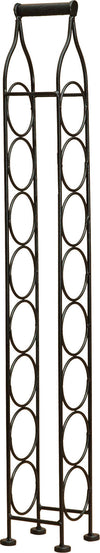 Biscottini-Porta-bottiglie-in-ferro-battuto-finitura-nera-anticata