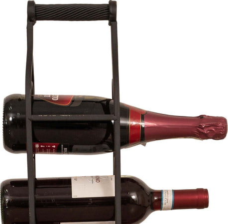 Biscottini-Porta-bottiglie-in-ferro-battuto-finitura-nera-anticata
