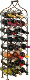 Biscottini-Porta-bottiglie-in-ferro-battuto-finitura-nera-anticata