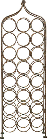 Biscottini-Porta-bottiglie-in-ferro-battuto-finitura-nera-anticata