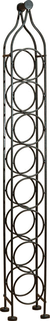 Biscottini-Porta-bottiglie-in-ferro-battuto-finitura-nera-anticata