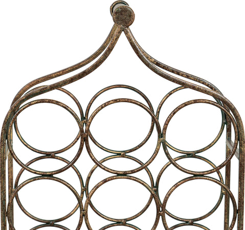 Biscottini-Porta-bottiglie-in-ferro-battuto-finitura-nera-anticata