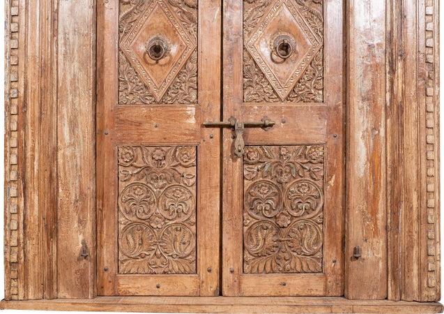 Biscottini-Porta-in-legno-massello-e-ferro-da-interno-o-da-esterno-vecchia-e-antica-medievale-con-telaio-scorrevole