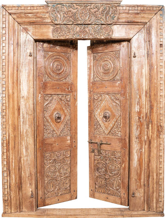 Biscottini-Porta-in-legno-massello-e-ferro-da-interno-o-da-esterno-vecchia-e-antica-medievale-con-telaio-scorrevole