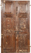 Biscottini-Porta-in-legno-massello-e-ferro-da-interno-o-da-esterno-vecchia-e-antica-medievale-scorrevole