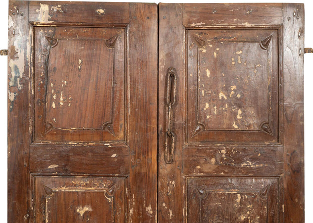 Biscottini-Porta-in-legno-massello-e-ferro-da-interno-o-da-esterno-vecchia-e-antica-medievale-scorrevole