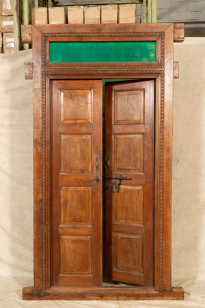 Biscottini-Porta-portone-in-legno-massello-e-ferro-da-interno-o-da-esterno-vecchia-e-antica-medievale-scorrevole-con-telaio