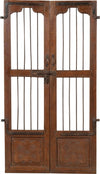 Biscottini-Porta-portone-in-legno-massello-e-ferro-da-interno-o-da-esterno-vecchia-e-antica-medievale-scorrevole