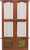 Biscottini-Porta-portone-in-legno-massello-e-ferro-da-interno-o-da-esterno-vecchia-e-antica-medievale-scorrevole