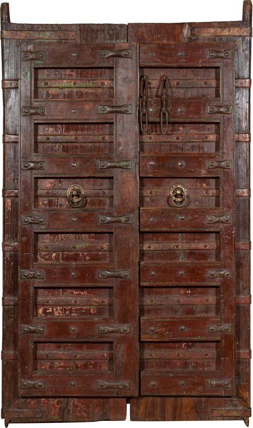 Biscottini-Porta-portone-in-legno-massello-e-ferro-da-interno-o-da-esterno-vecchia-e-antica-medievale-scorrevole